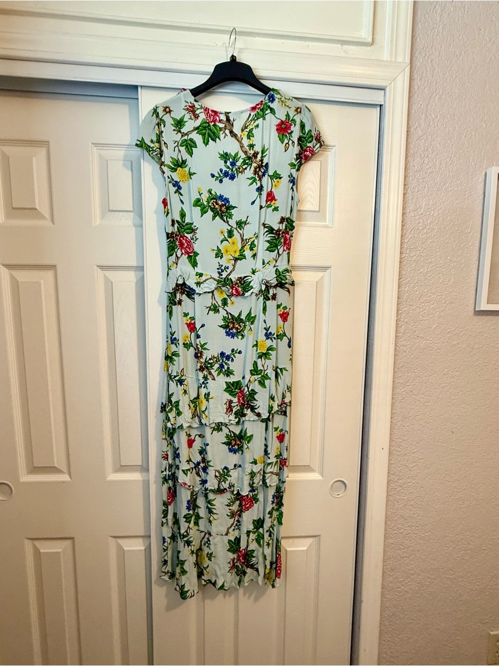 Warehouse Maxi Dress with Multicolor Floral Print